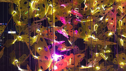 contemporary art plastic butterflies installation.jpg