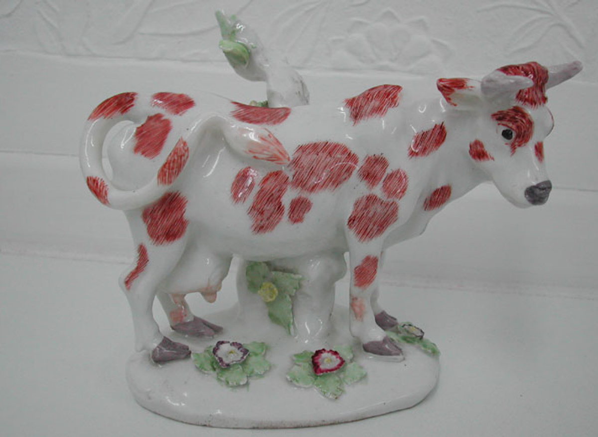 Staffordshire Pottery cow creamer