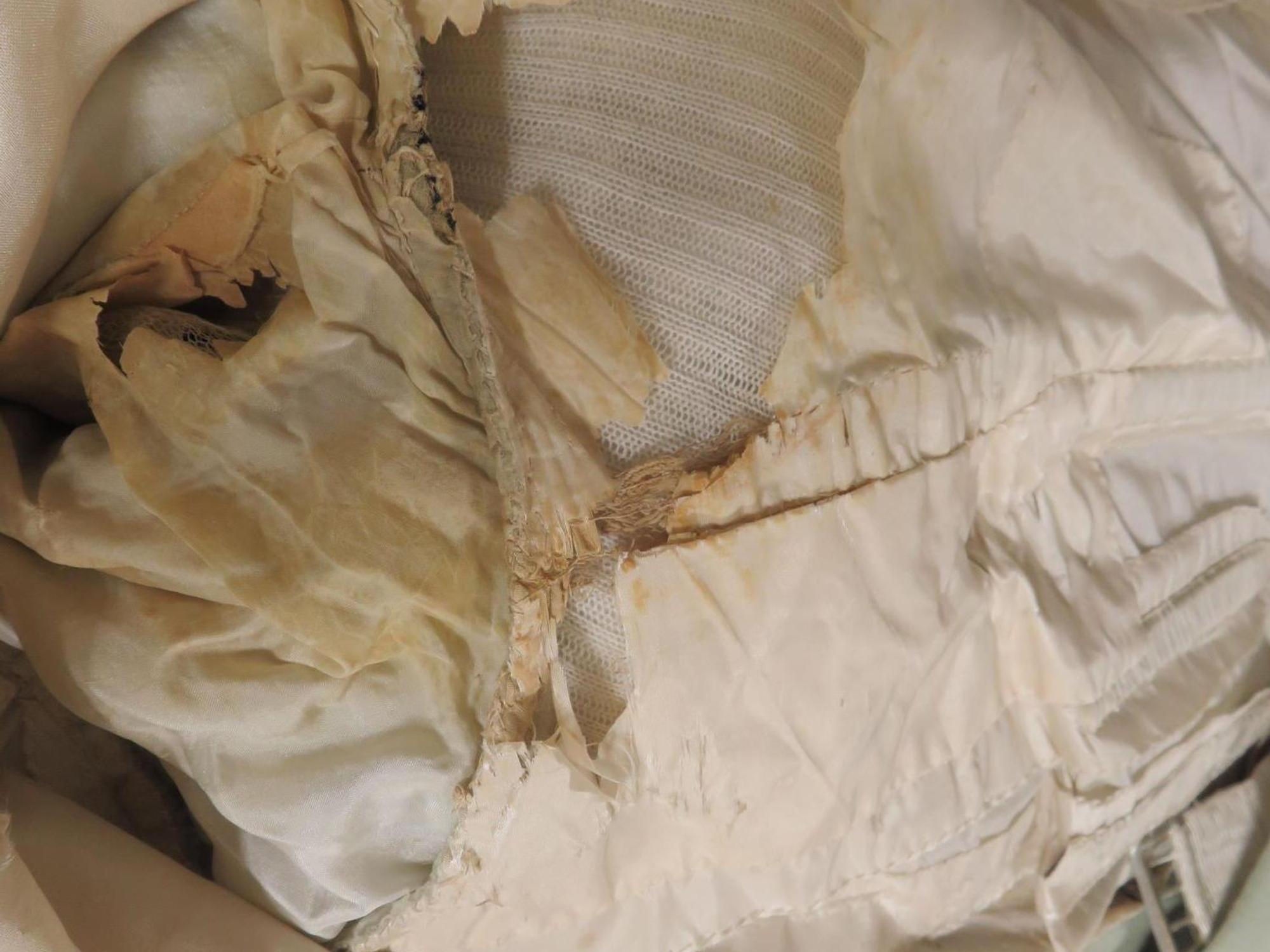 Staining & damage to silk of bodice lining - Janie Lightfoot.jpg