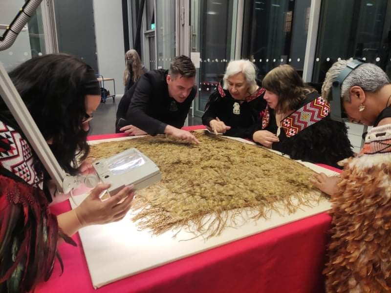 Welcome Ceremony_2 - members of Ngati Ranana investigating the kahu kakapo.jpg